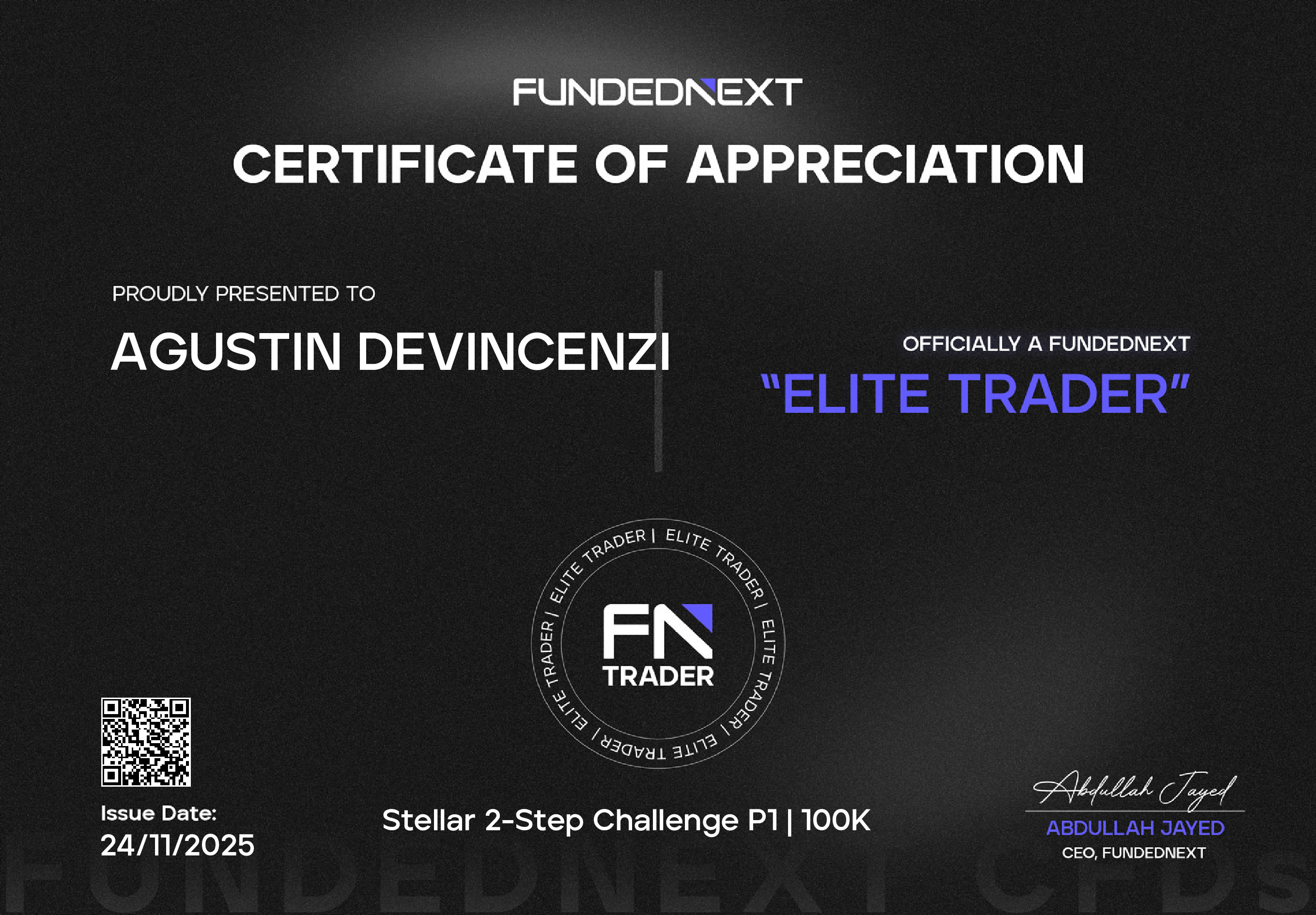 Elite Trader — FundedNext · 100K